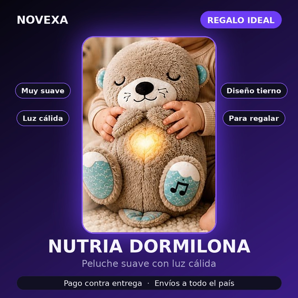 Peluche Nutria Dormilona: compañera para la hora de dormir